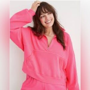 Aerie Women's Neon Pink Pullover Top. Size Medium